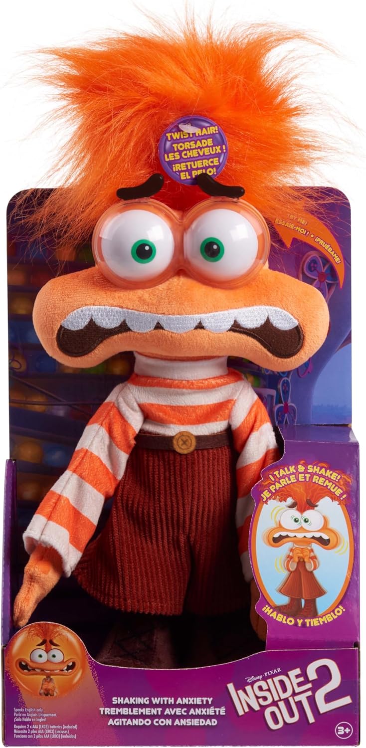 Peluche con función de temblor por ansiedad de Inside Out 2, juguet...