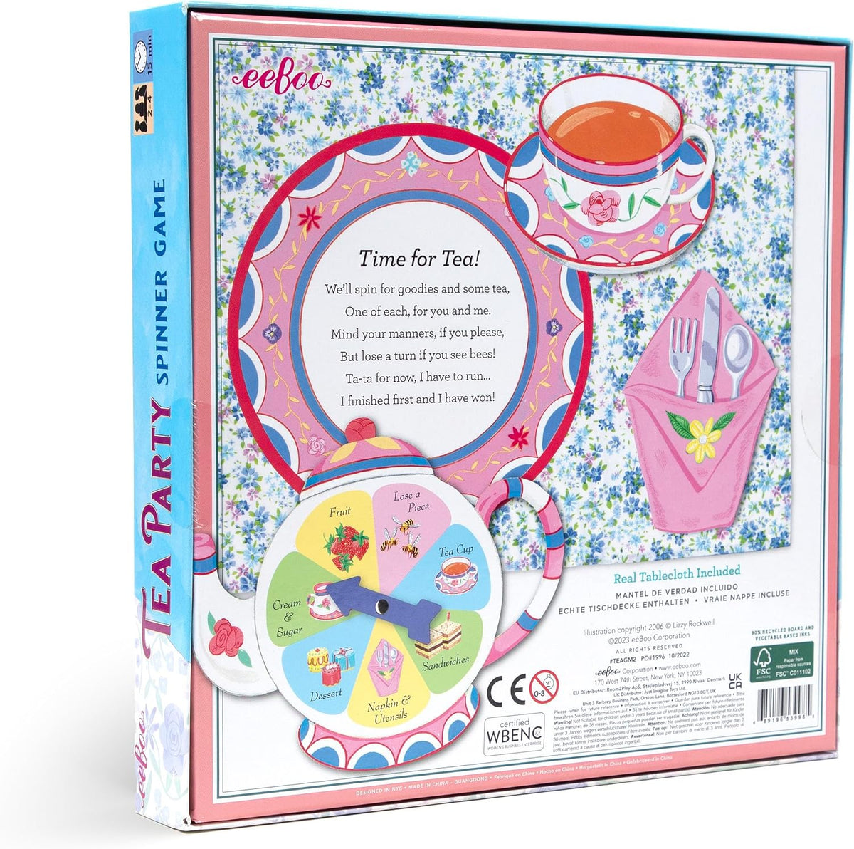 eeBoo: Juego giratorio de fiesta de té, desarrolla paciencia y habi...
