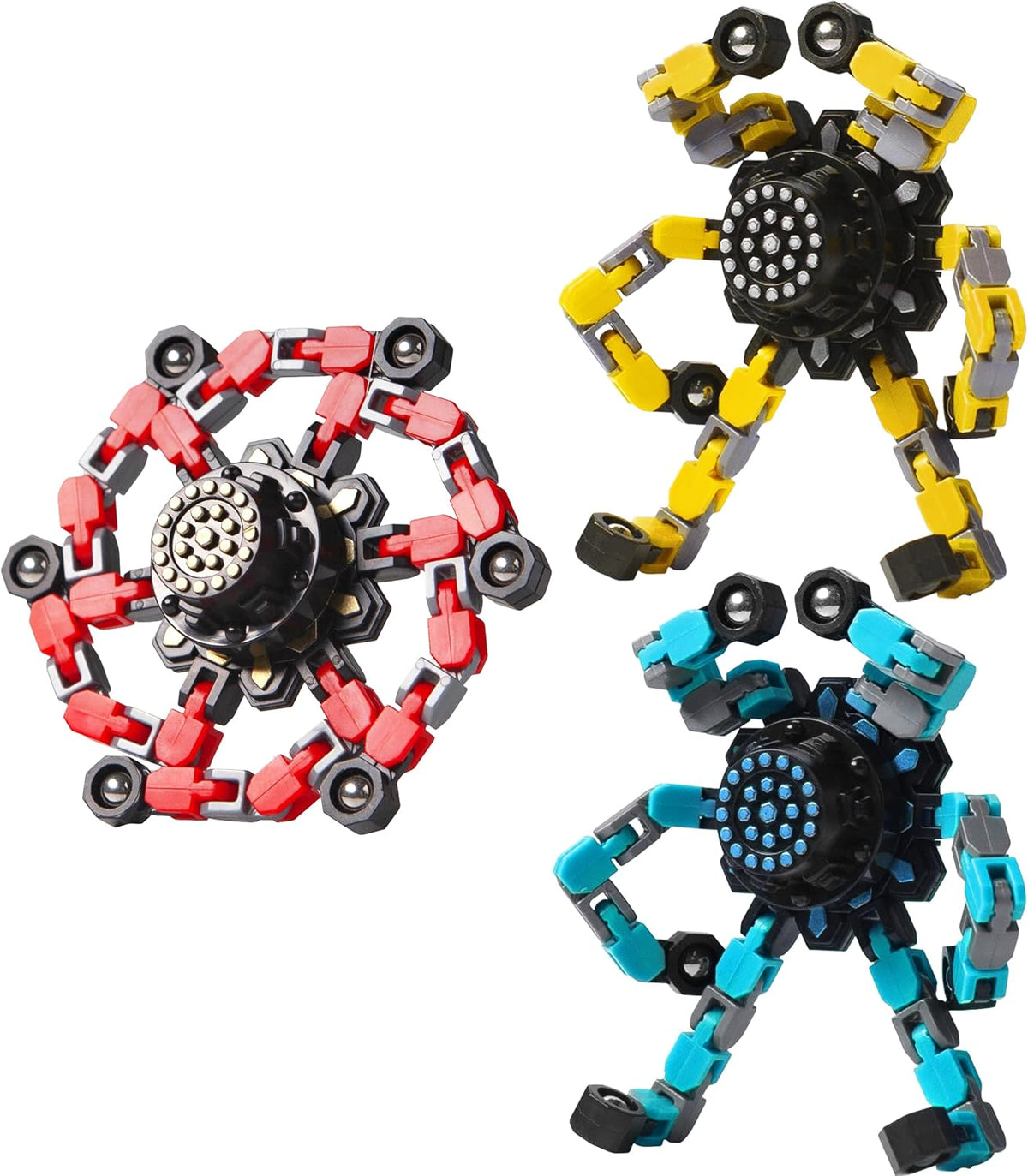 Gokeey Fidget Spinners Transformables 3 Piezas para Niños y Adultos...