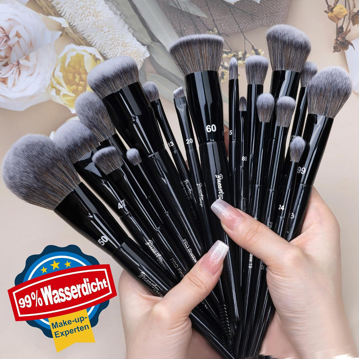 Bueart Design Juego de 19 Brochas de Maquillaje de Grado Profesiona...