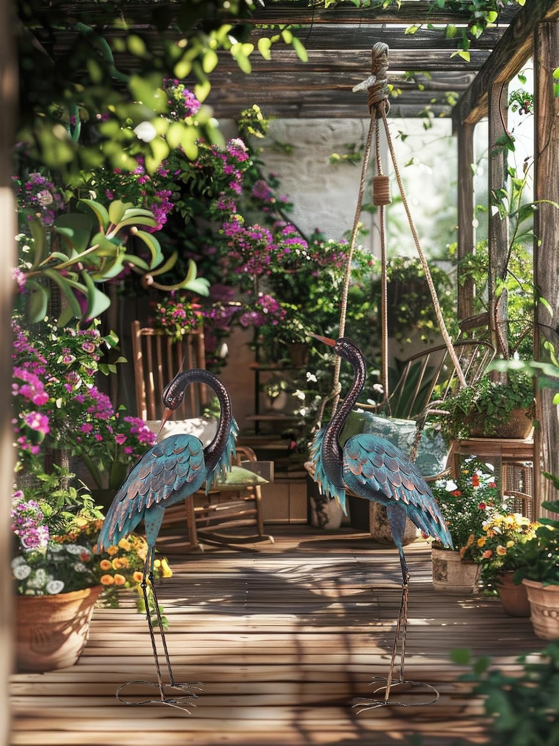 YEAHOME Estatuas de Decoración de Jardín para Exteriores, 40"\/...