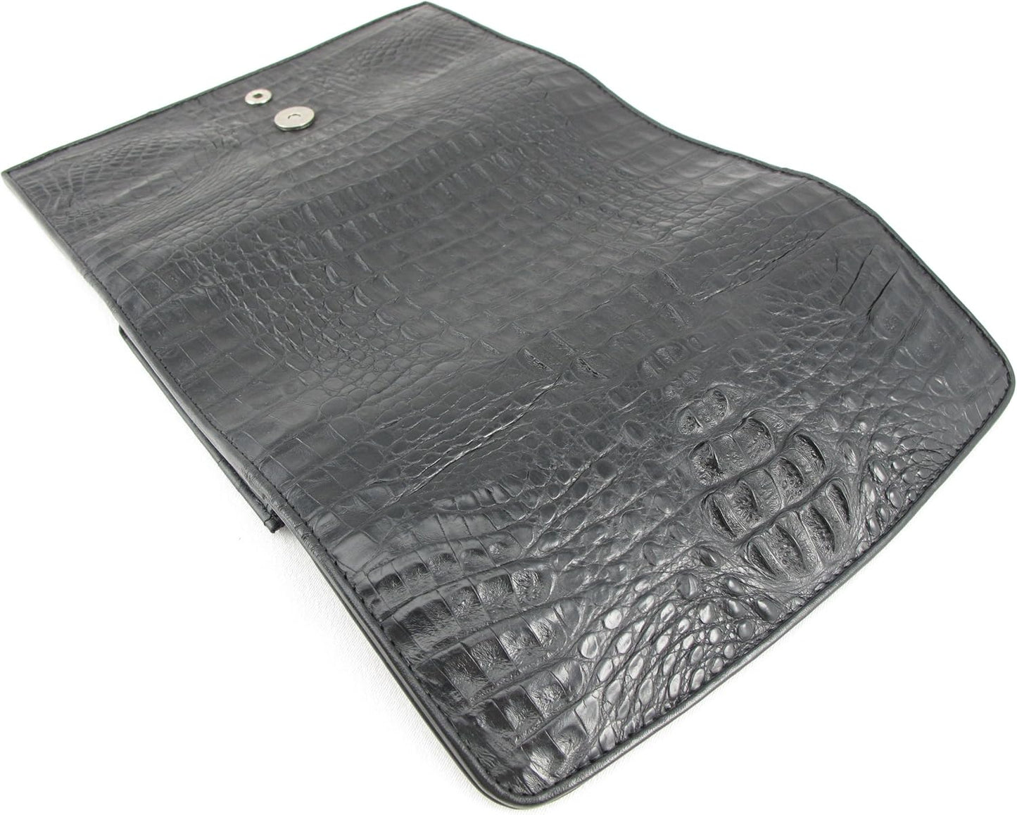 Pelgio Genuino cocodrilo Caimán piel piel mujer triple embrague car...