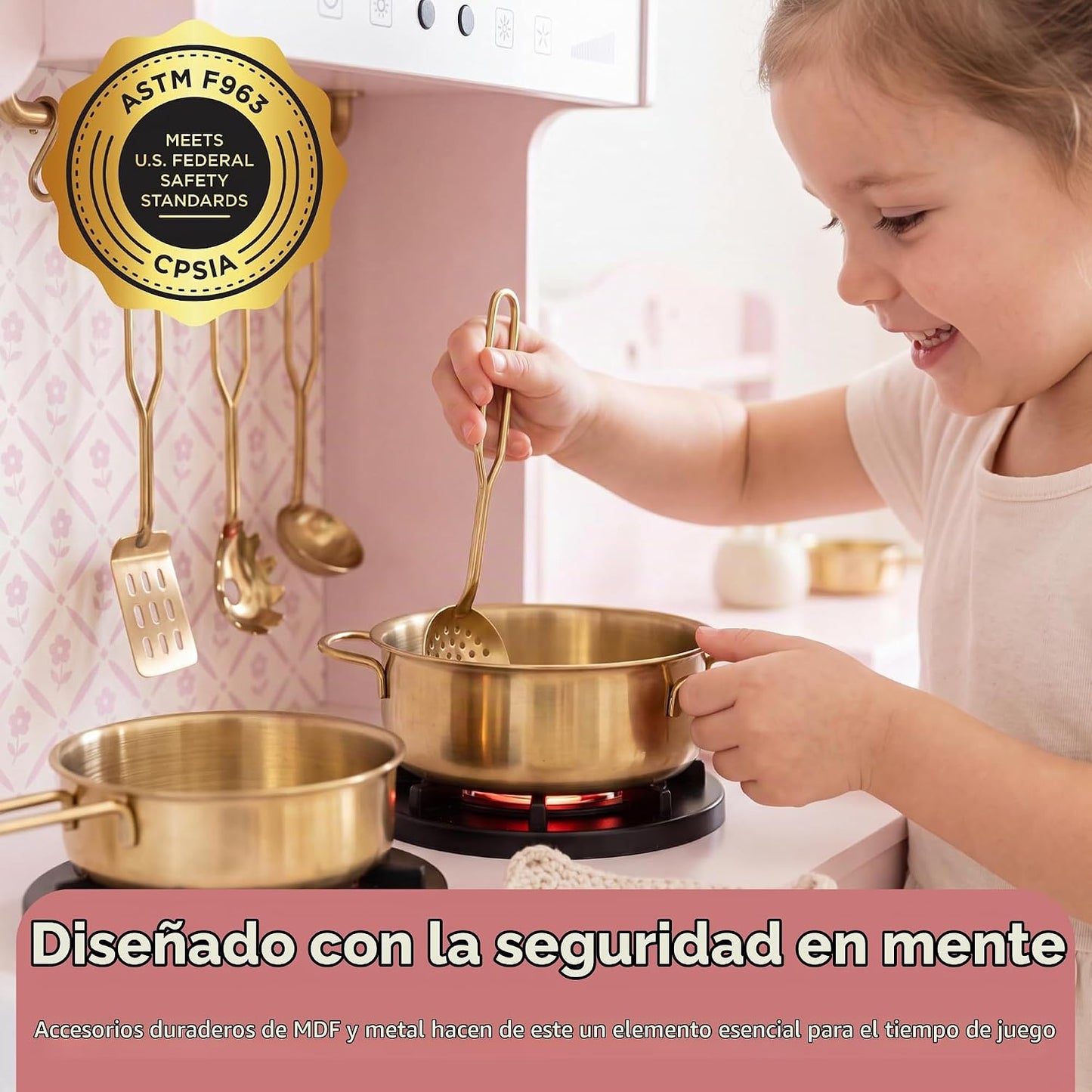 Best Choice Products Juego de cocina para niños y niños pequeños, j...