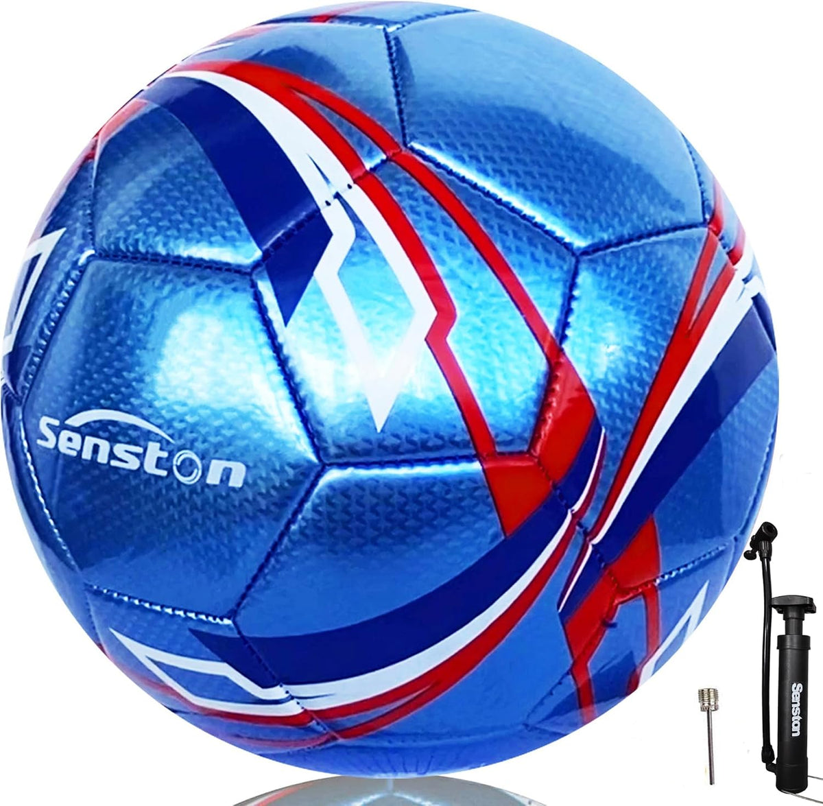 Senston Balón de fútbol talla 3 y talla 4 y talla 5 para niños y ad...