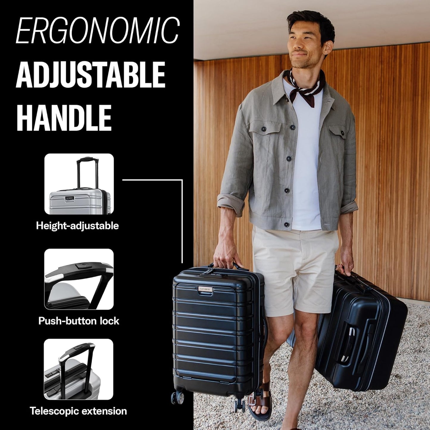 Samsonite Omni 2 - Equipaje rígido extensible con ruedas giratorias...
