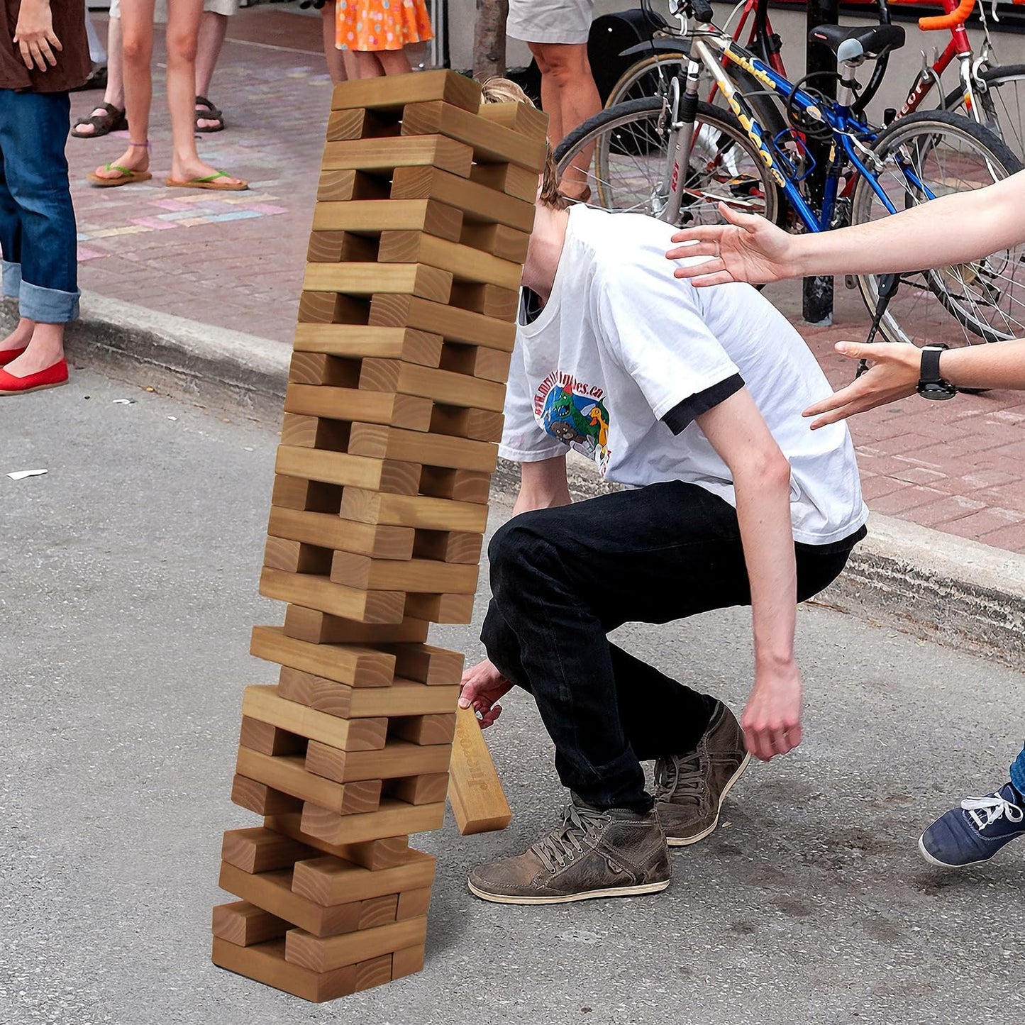 Juegoal Torre Gigante de Tumble de 54 Piezas Marrón para Adultos, N...