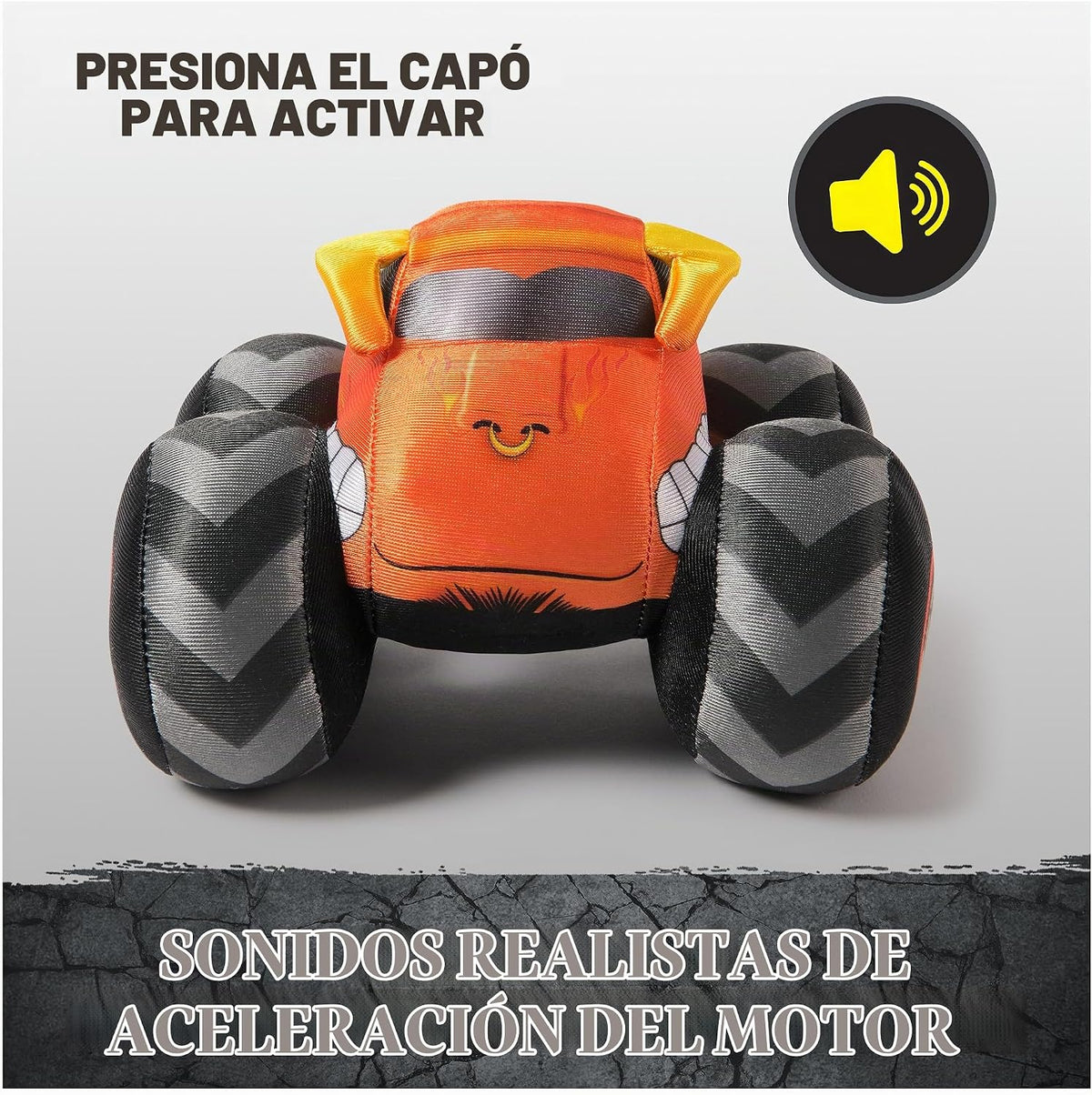 Monster Jam El Toro Loco Camión de peluche de 7 pulgadas con luces...