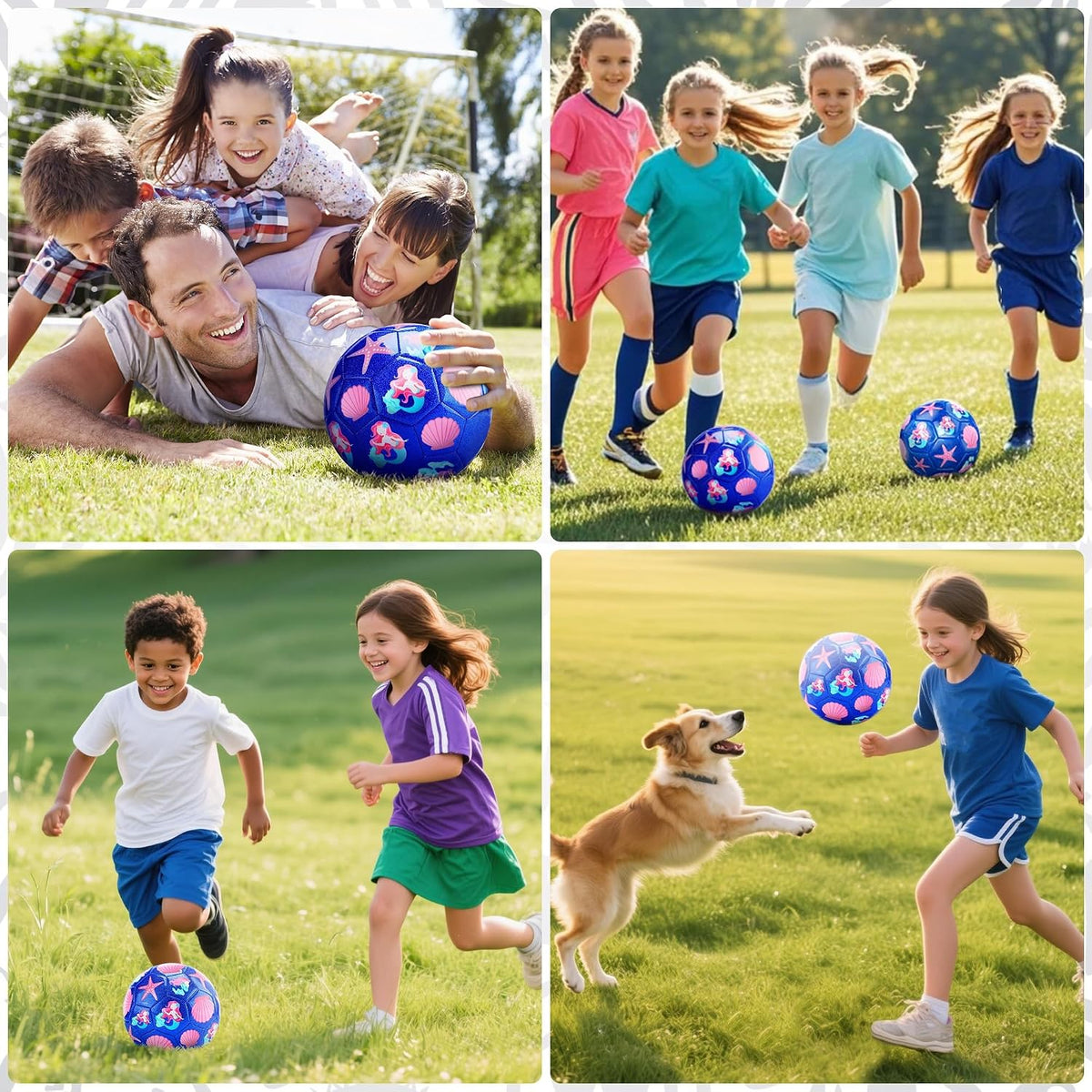 Balones de fútbol Champhox talla 3 para niñas y niños pequeños de 3...