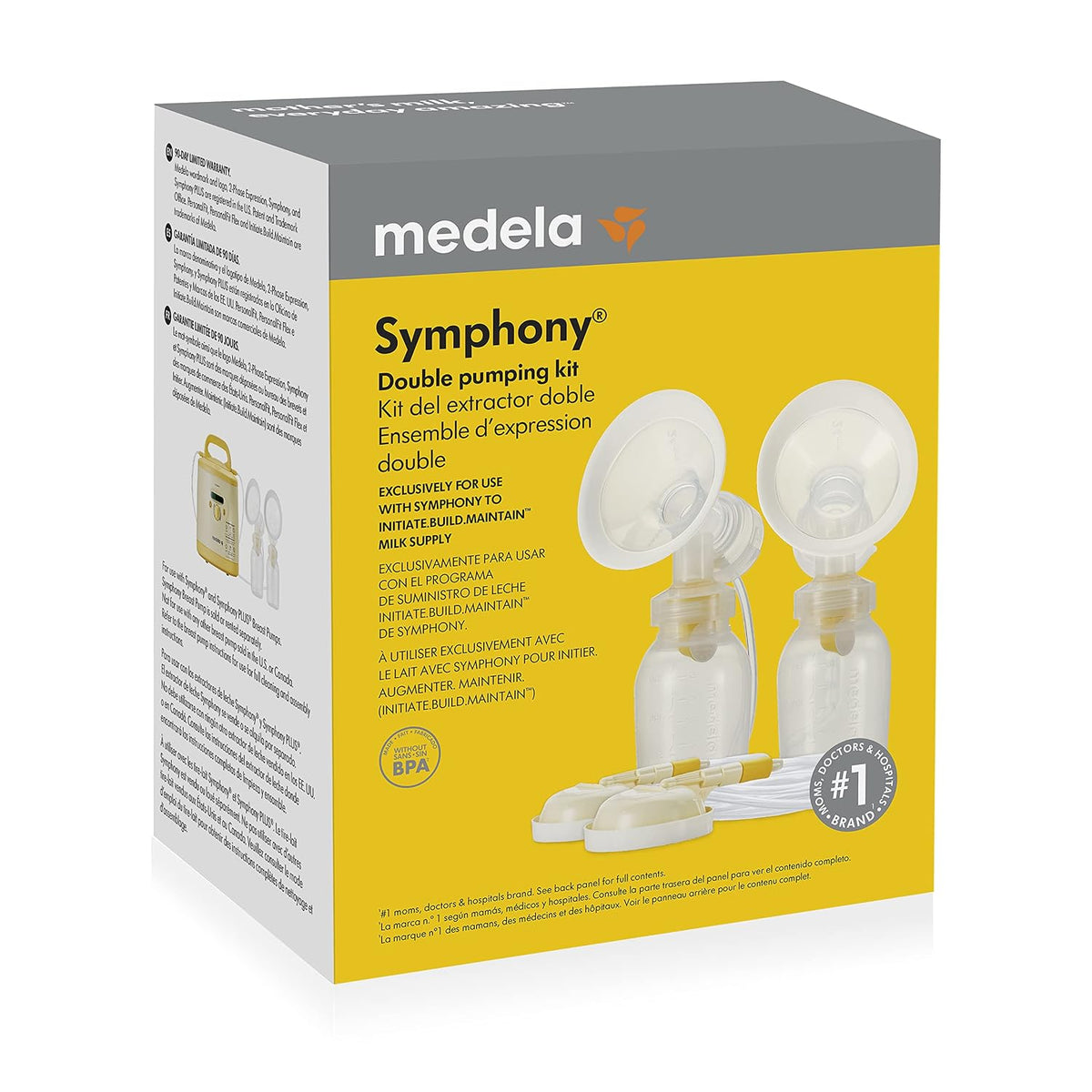 Medela Symphony - Kit de extractor de leche, sistema de bombeo dobl...