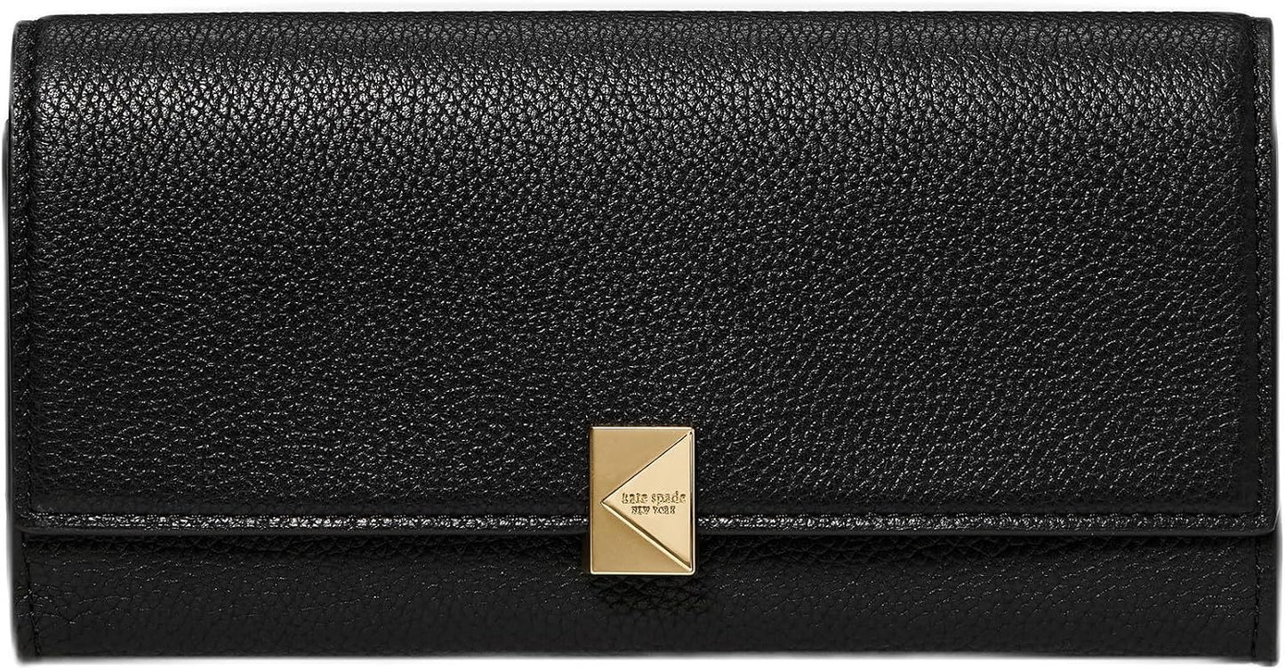 kate spade new york Deco Cartera grande de cuero con solapa
