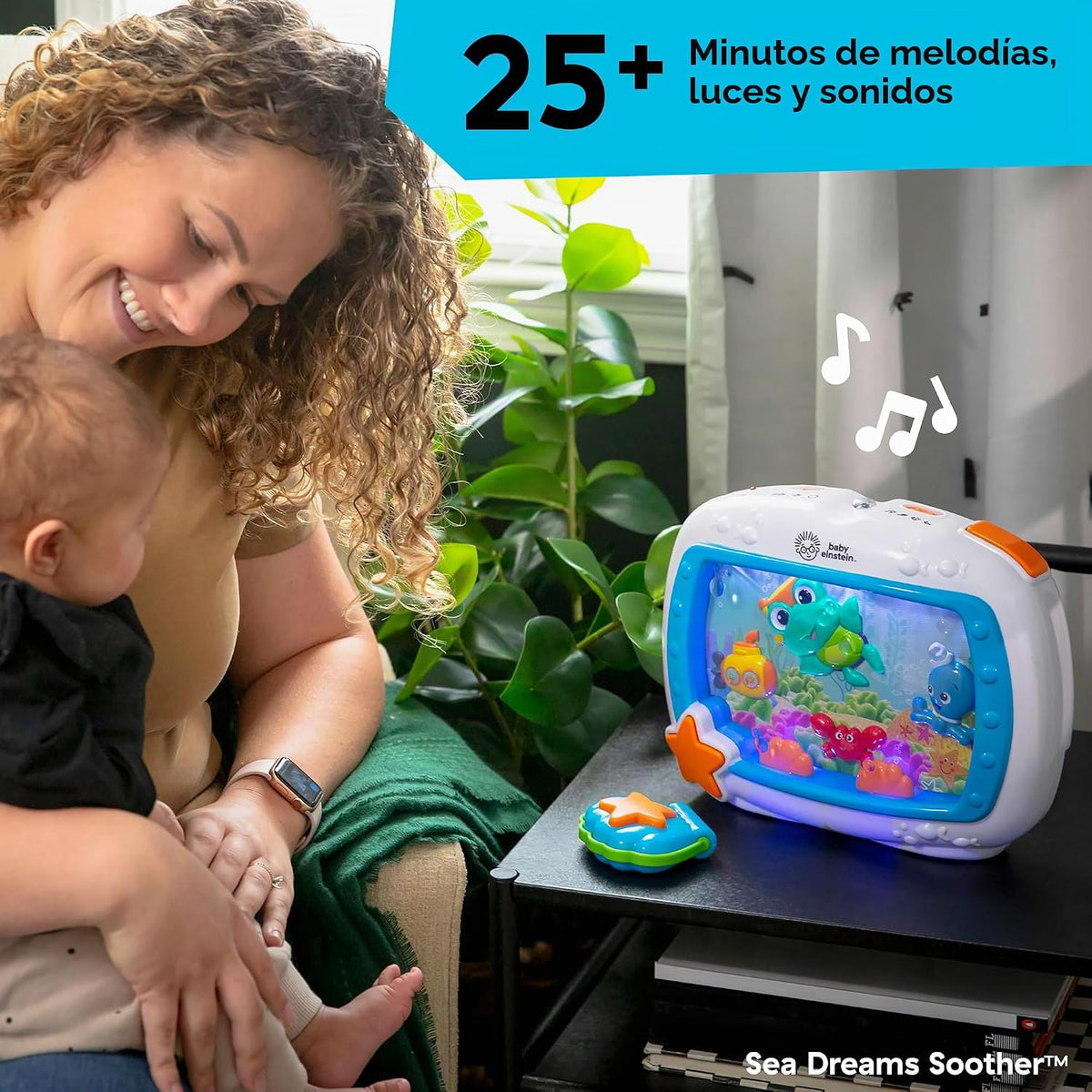 Baby Einstein Juego de regalo 2 en 1 Sea Dreams Soother, máquina de...