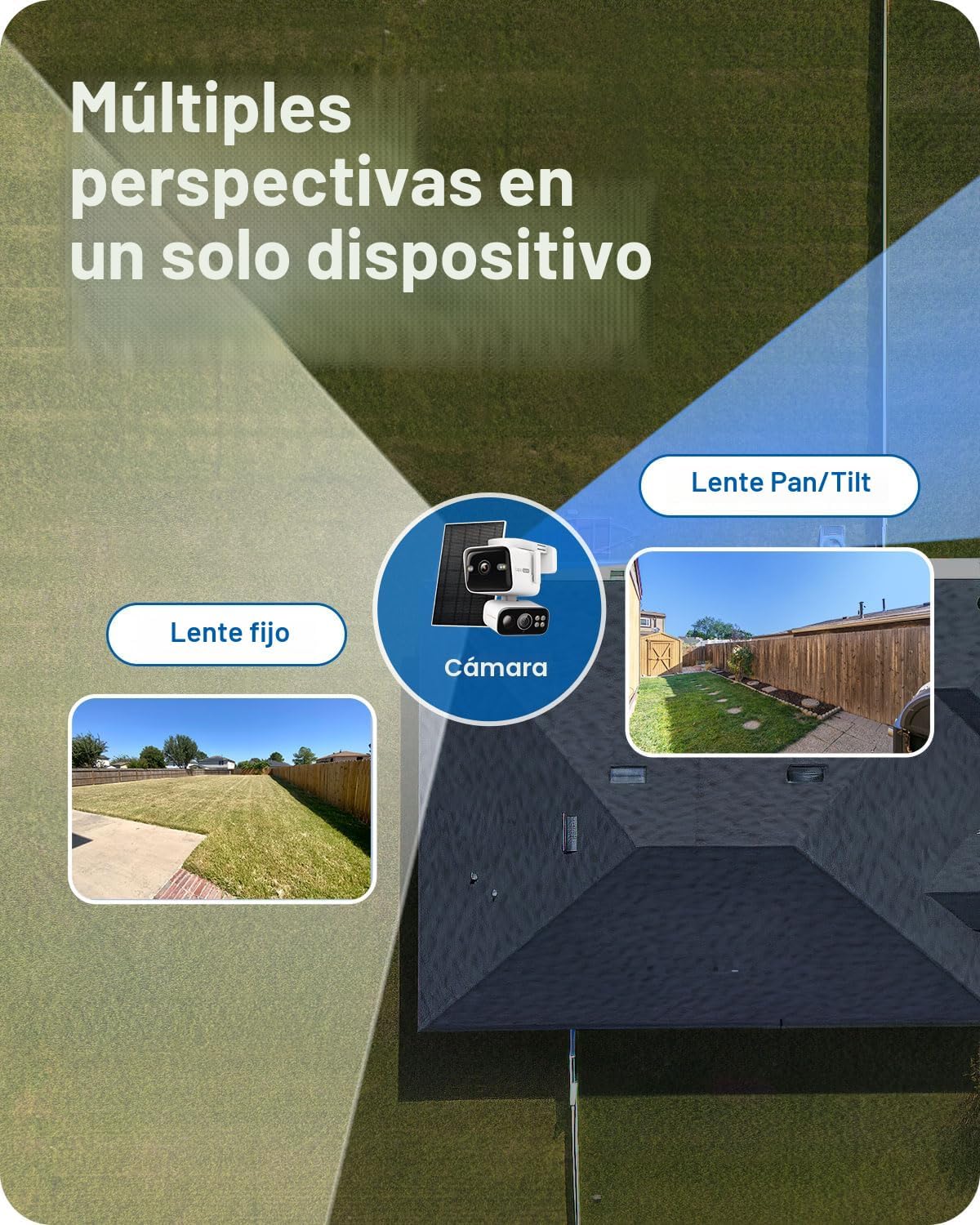 Tapo Cámara de seguridad 4K inalámbrica para exteriores, panorámica...
