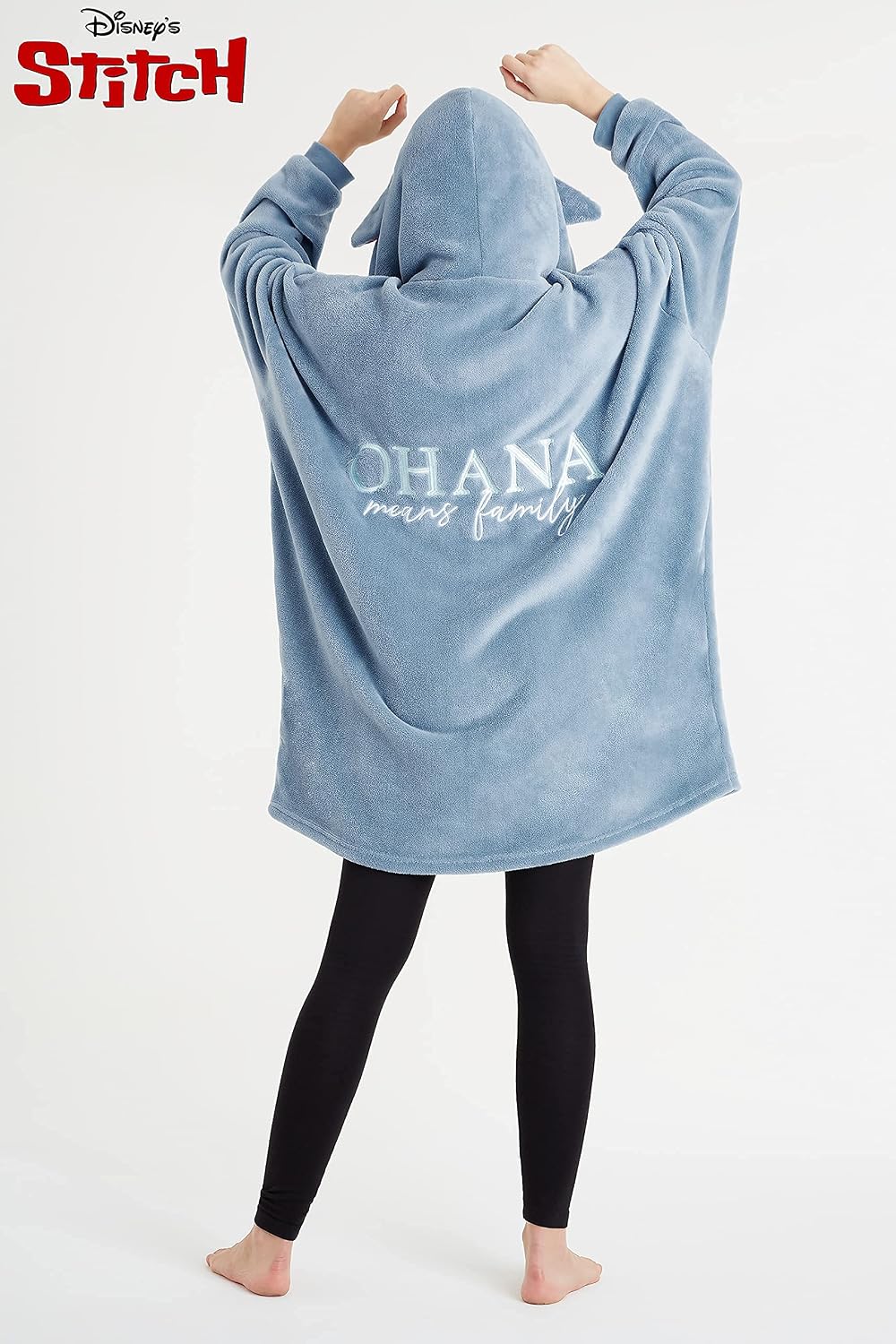 Disney Manta con Capucha de Stitch para Mujeres y Adolescentes, Pon...