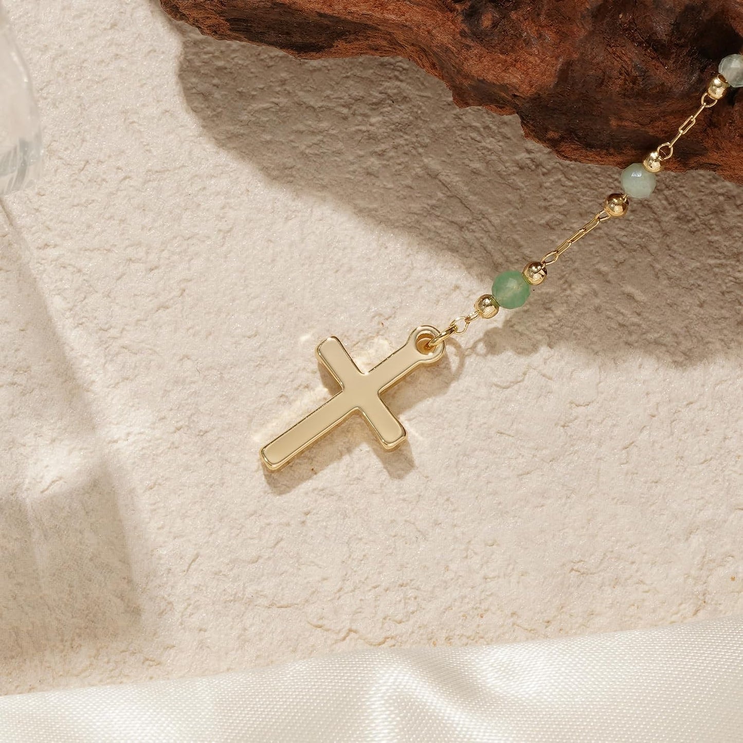 Turandoss Collar de Cruz de Oro para Mujeres - Delicado Collar de C...