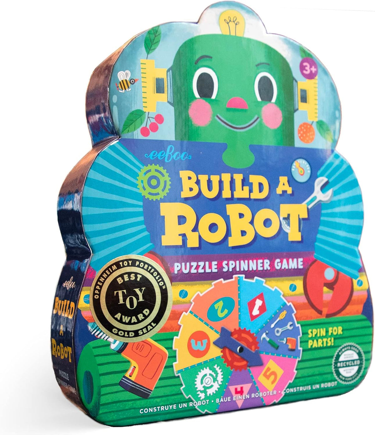 eeBoo Juego de Ruleta Construye un Robot, Combina Números Simples c...