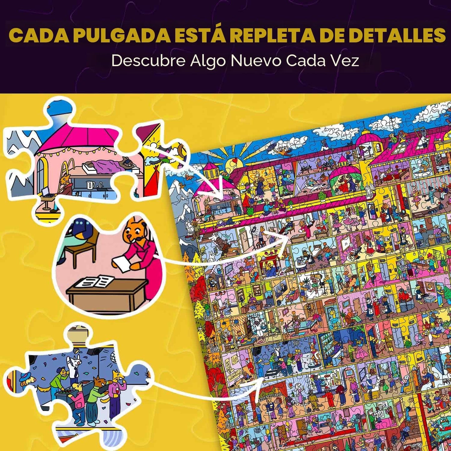 Rompecabezas de 1000 piezas para adultos - Rompecabezas para adulto...