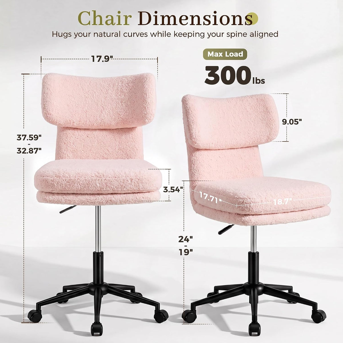 GTPOFFICE Silla de tocador, cómoda silla de oficina, silla de salón...