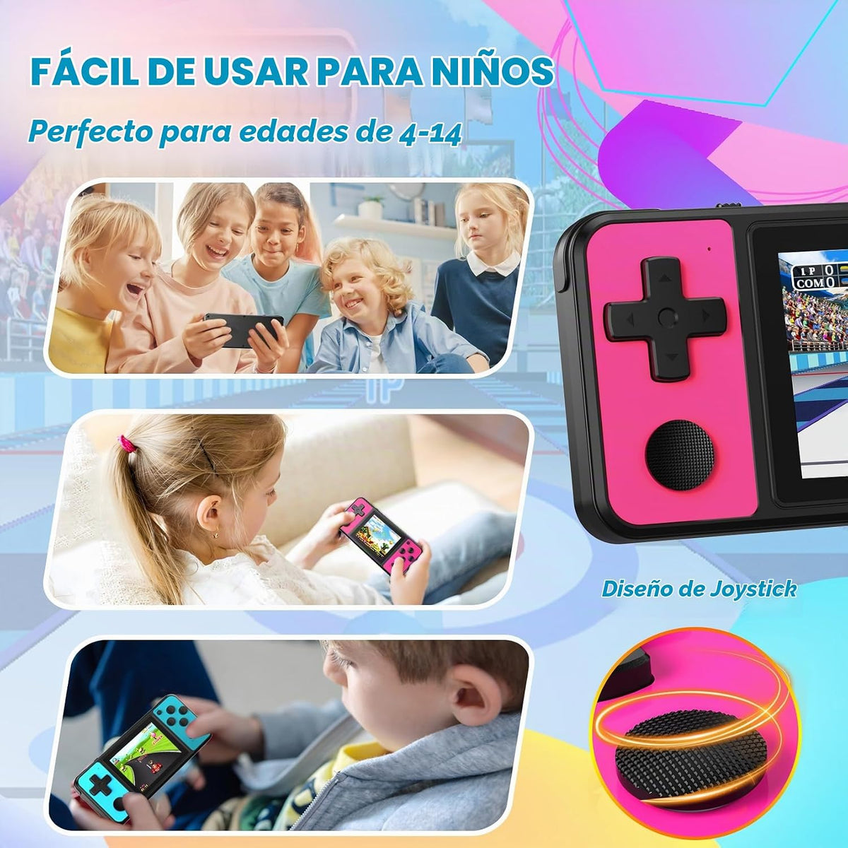 Juegos de mano de 32 bits para niños precargados 139 videojuegos re...