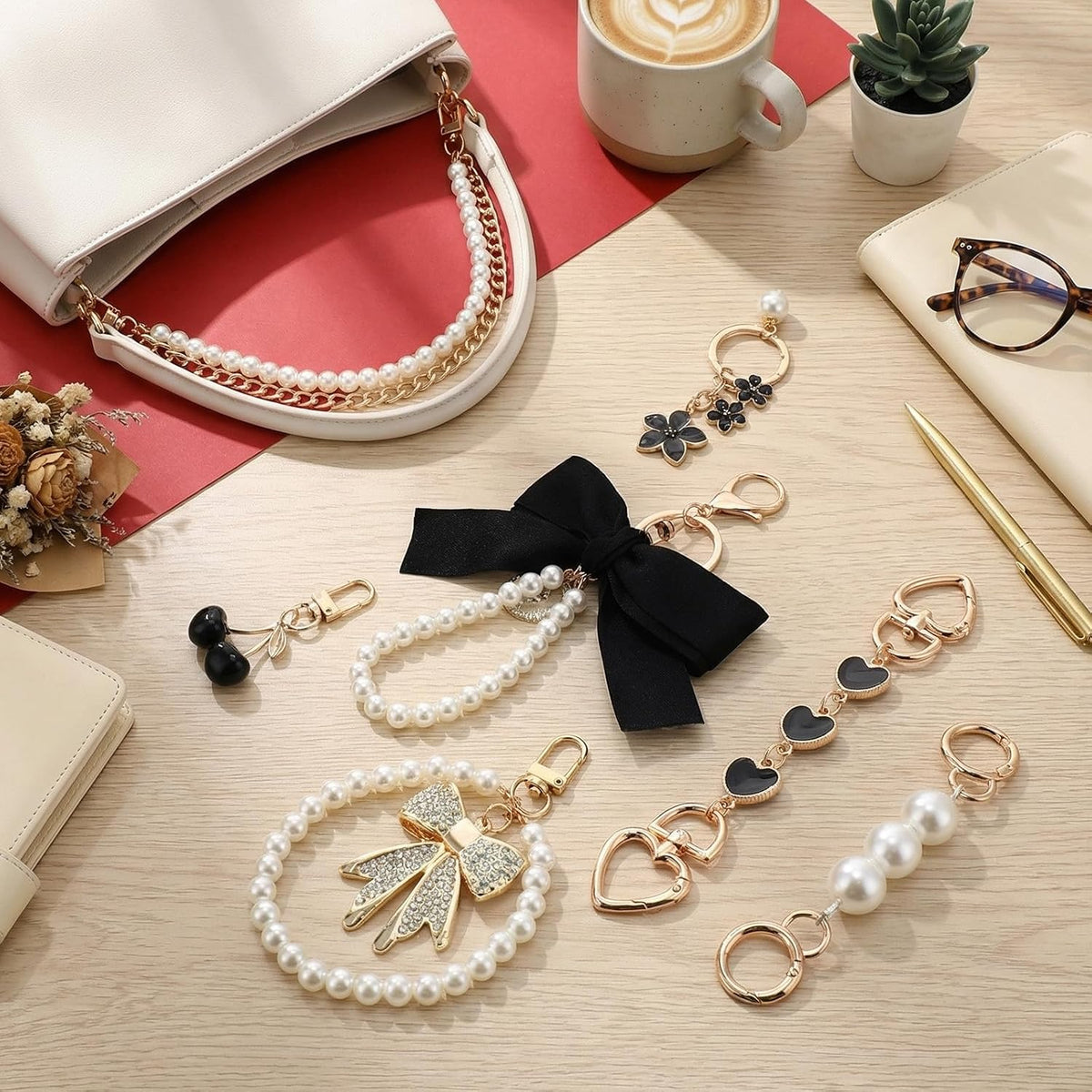 Sylixonae Juego de 7 piezas de accesorios para monedero con extenso...