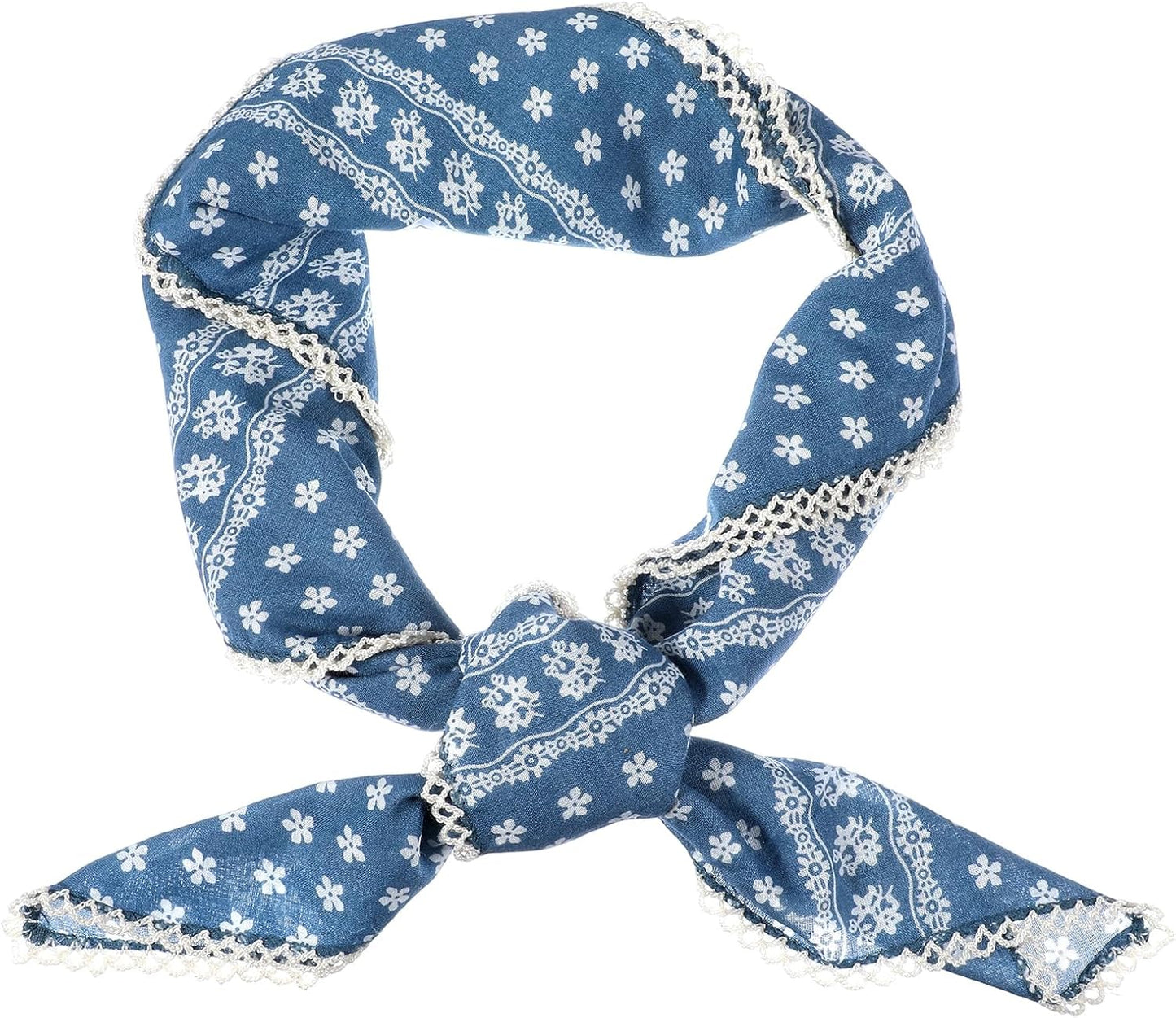 Ymapinc Pañuelo tipo bandana azul, 27.56 x 27.56 pulgadas, pañuelo...