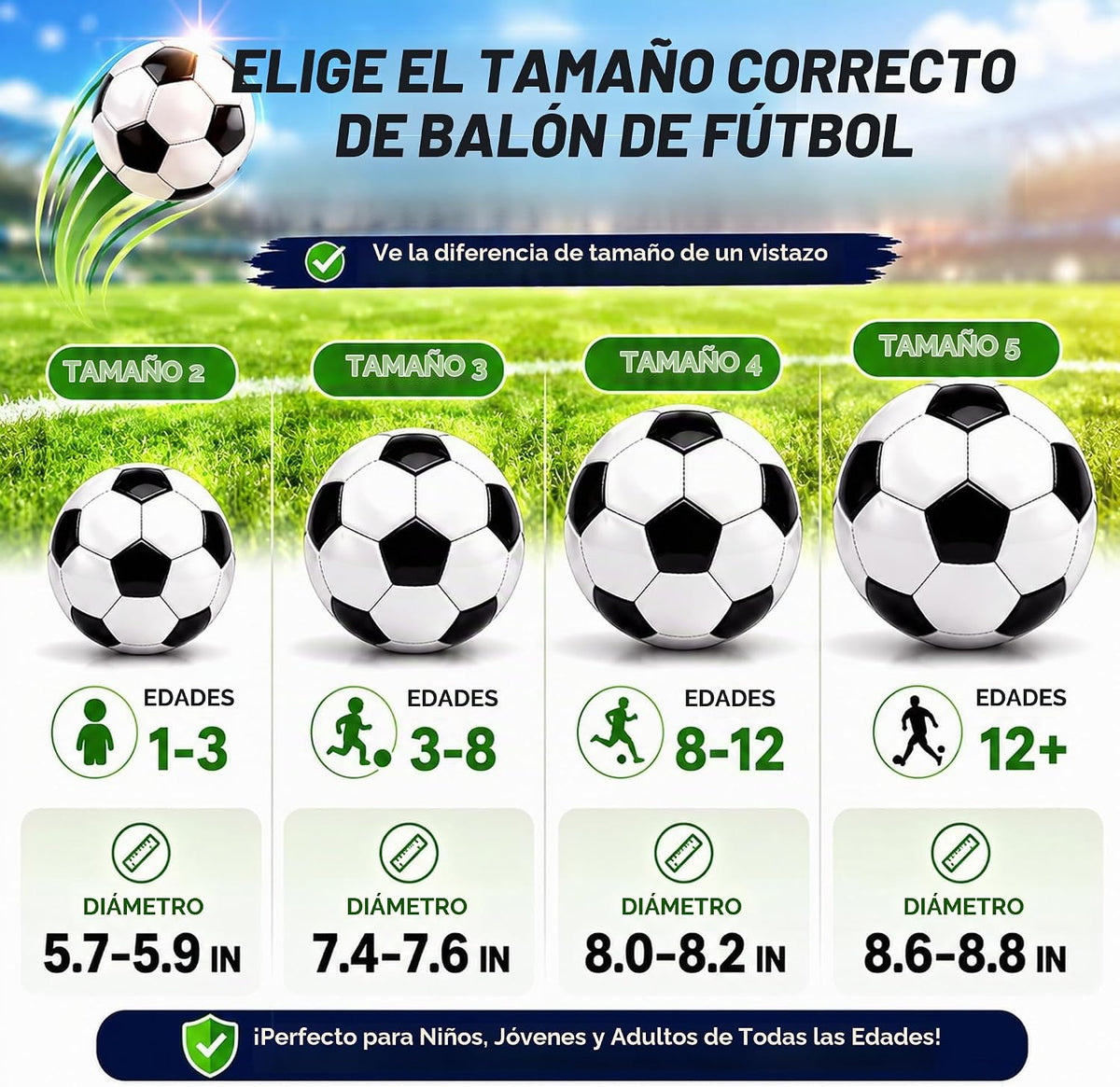Balón de fútbol de tamaño 2\/3\/4\/5 con bomba y bolsa, pelota desi...