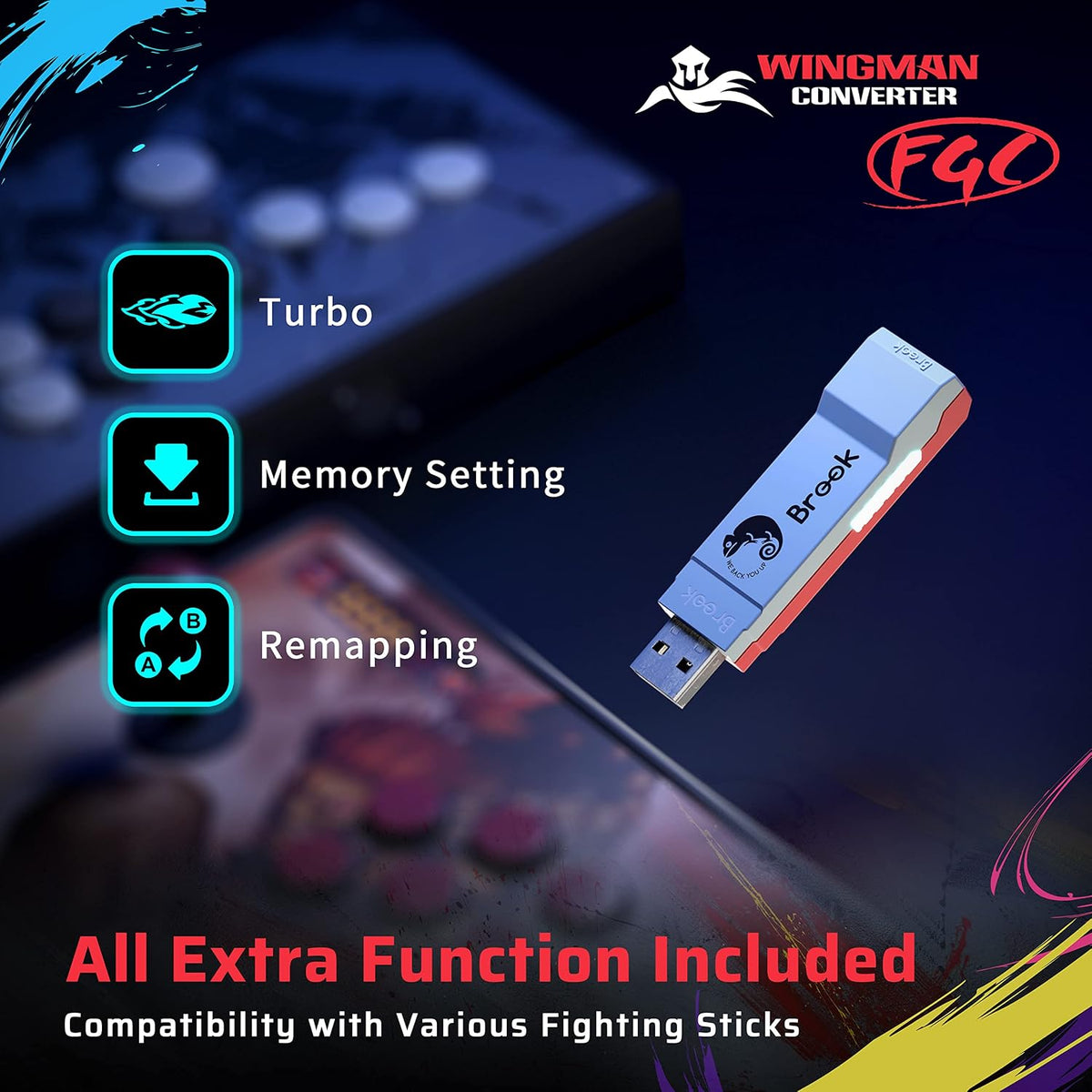 Brook Wingman FGC Converter - un convertidor de joystick de arcade,...
