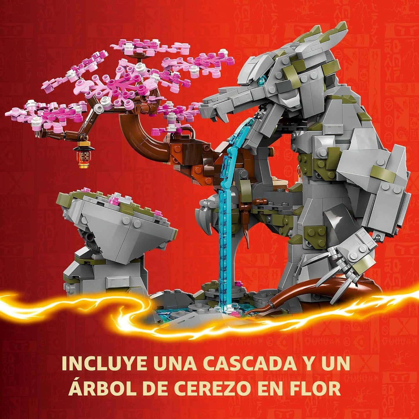 LEGO NINJAGO - Santuario de piedra de dragón \u2013 Construye y exh...