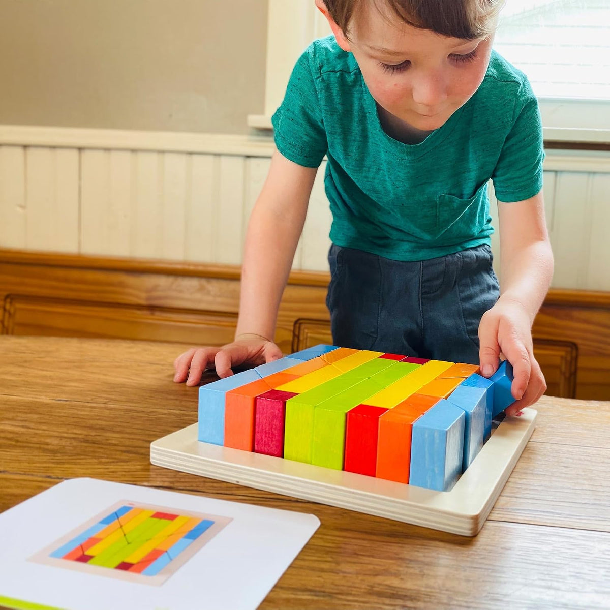 HABA Juego de arreglos 3D - Bloques de construcción de madera de pi...
