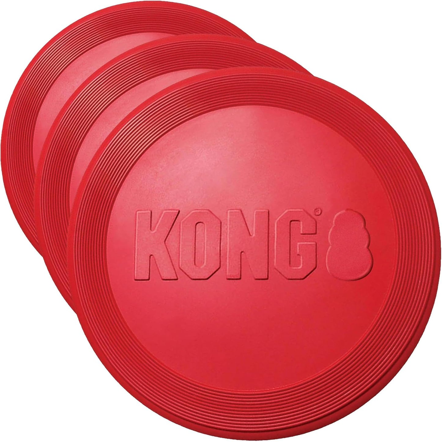 KONG Flyer - Juguete duradero para perros para jugar al aire libre,...