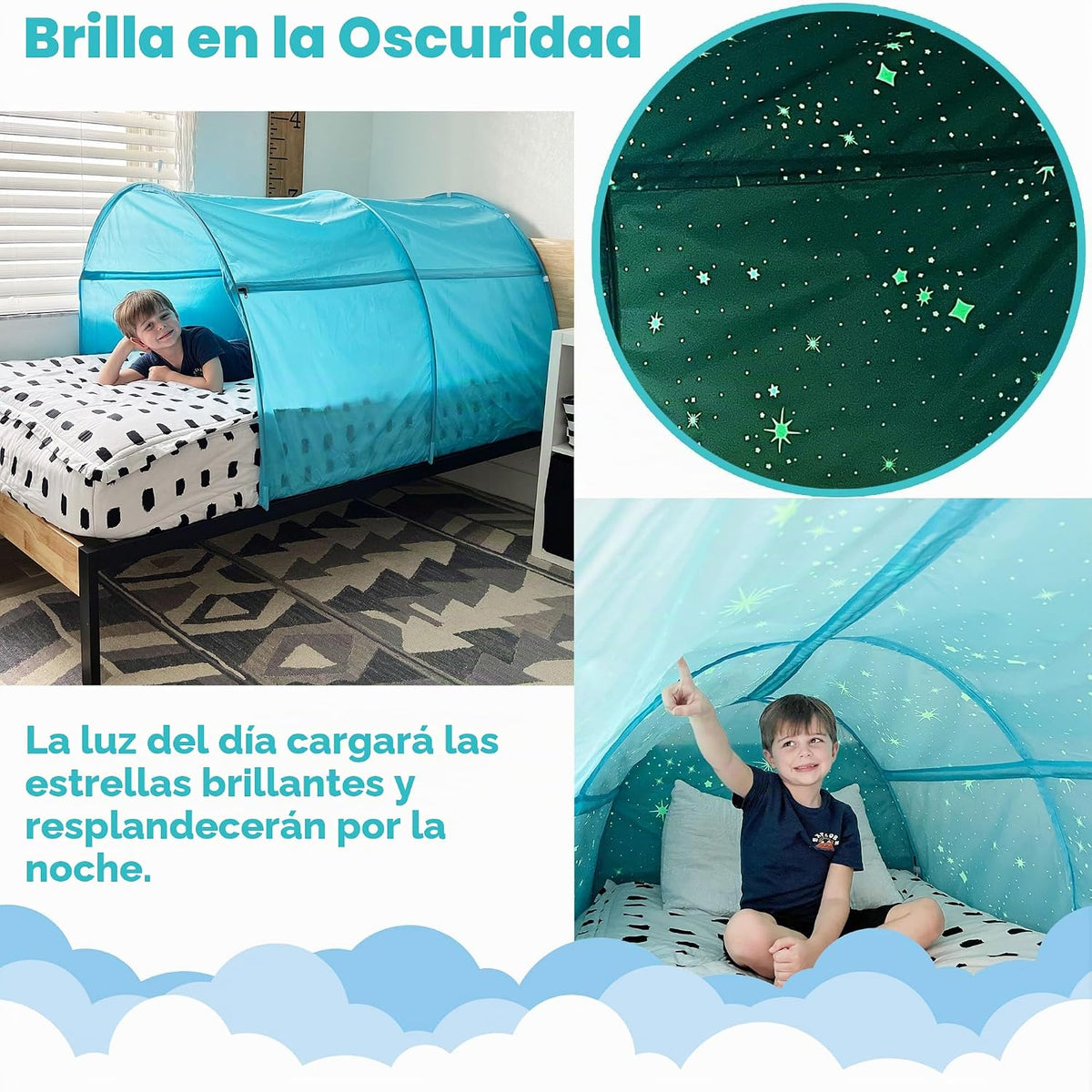 AIR FORT Original DreamFort - Toldo desplegable portátil para cama...