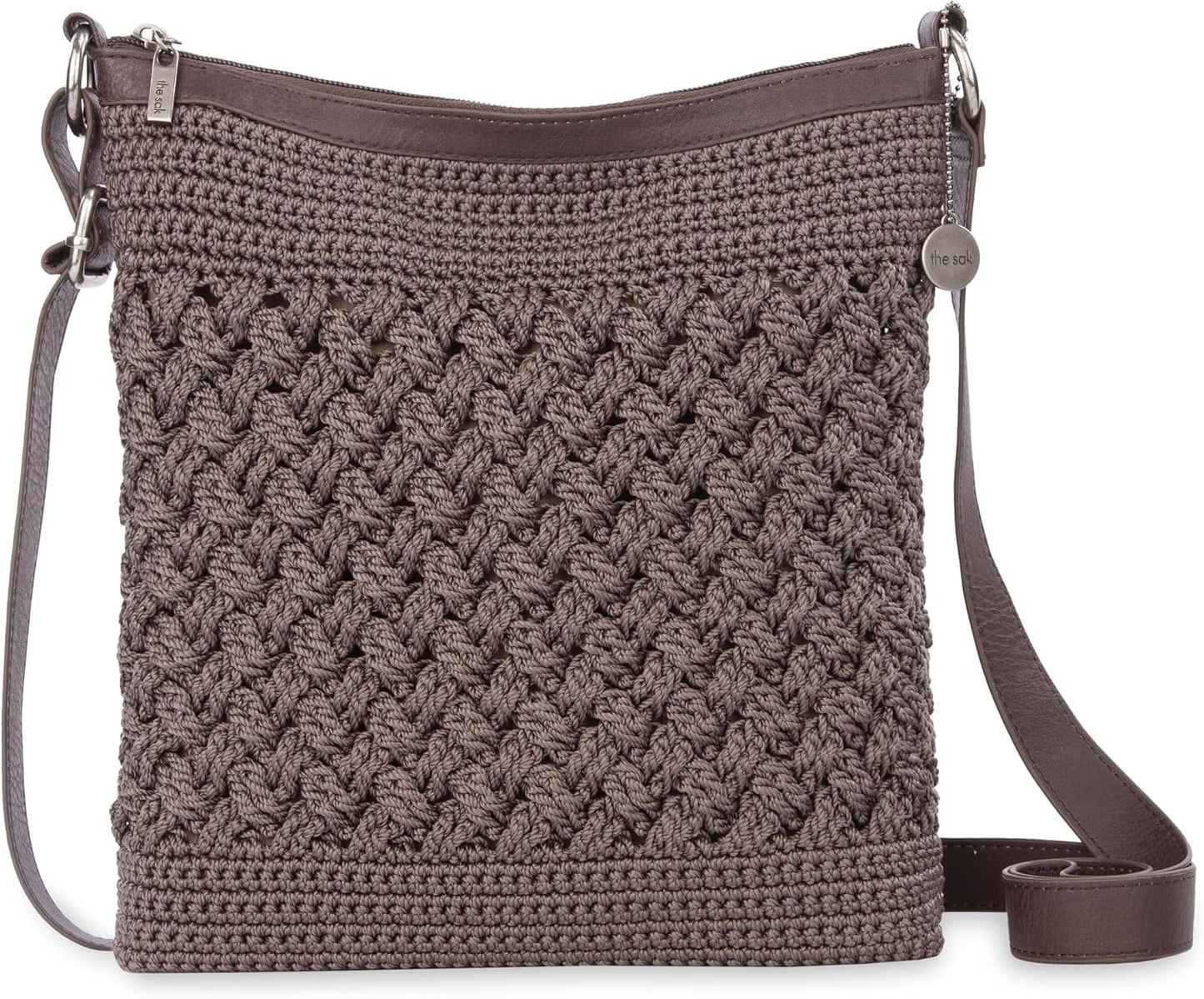 The Sak Lucia - Bolso cruzado de ganchillo, bolso convertible con c...