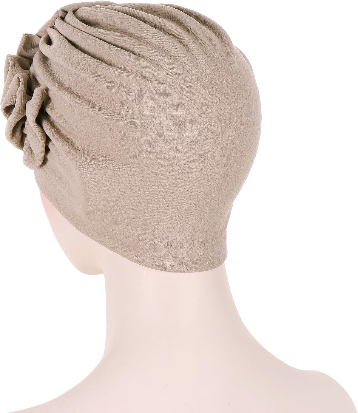 YYAOJHAO Gorros de flores turbantes para mujer, con cuentas elástic...