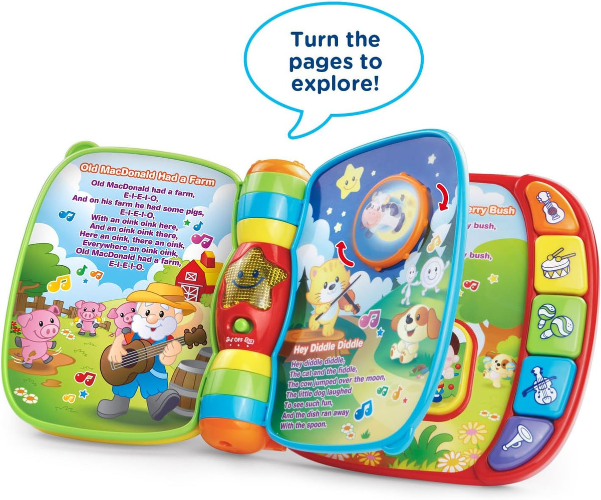 VTech Libro de Rimas Musicales (embalaje abrefácil), rojo