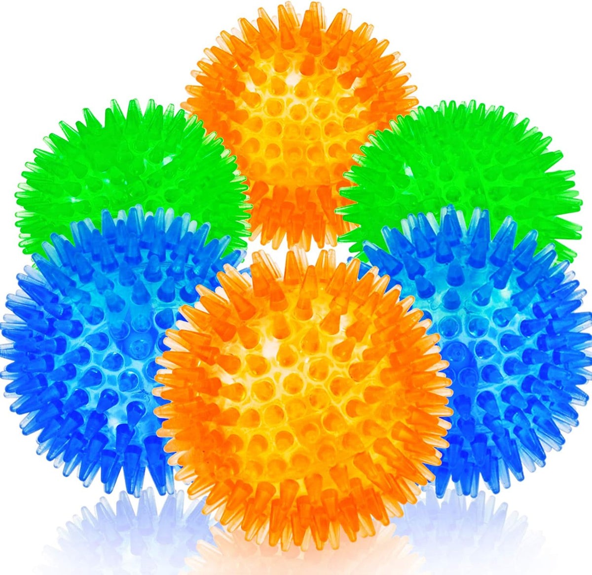 SHARLOVY Pelotas chirriantes para cachorros pequeños, paquete de 6...