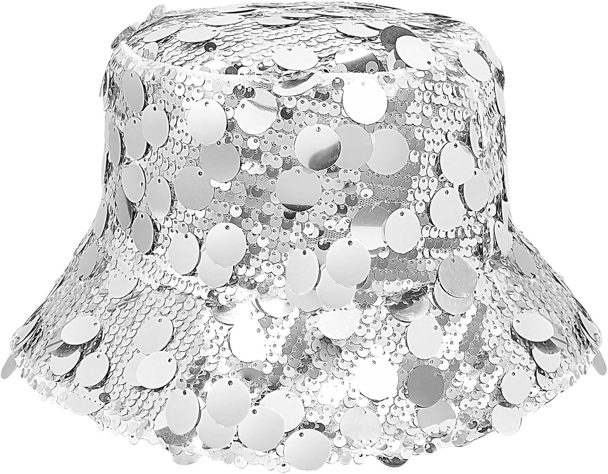 MILAKOO Sombrero de pescador con purpurina brillante con diamantes...