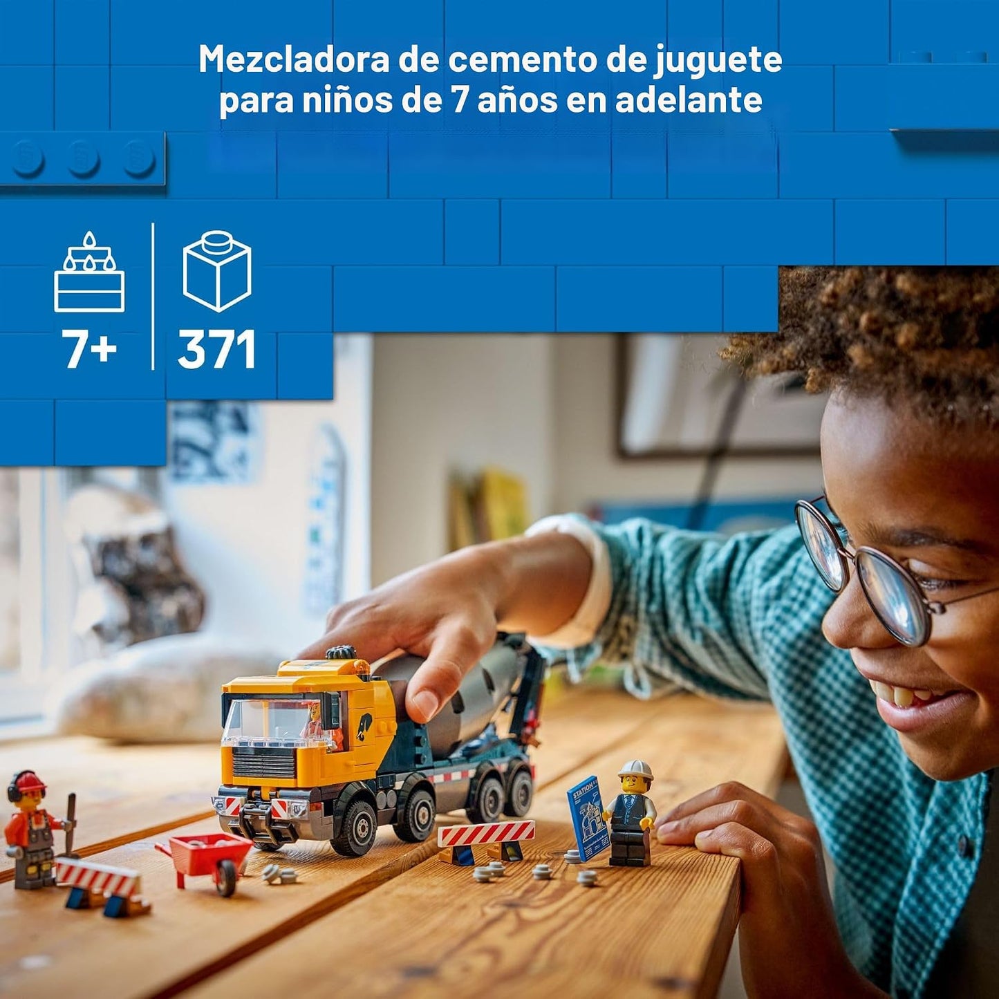 LEGO City Camión Mezclador de Cemento de Construcción para Niños y...