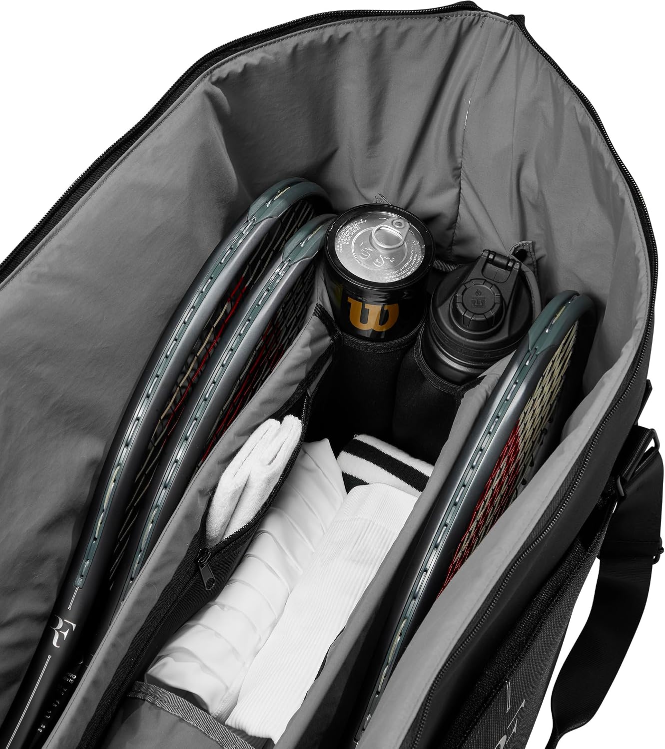 WILSON RF - Funda para raqueta de tenis, color negro