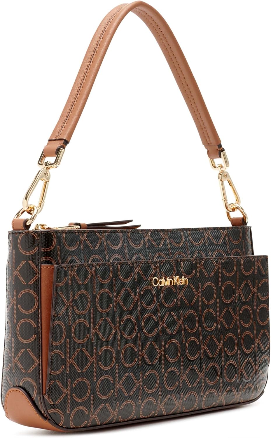 Calvin Klein Bolso de hombro Lucy con triple compartimento para muj...