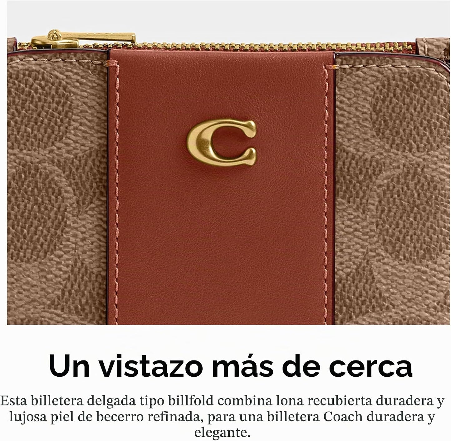 Cartera Billetera Esencial delgada con revestimiento de lona de la...