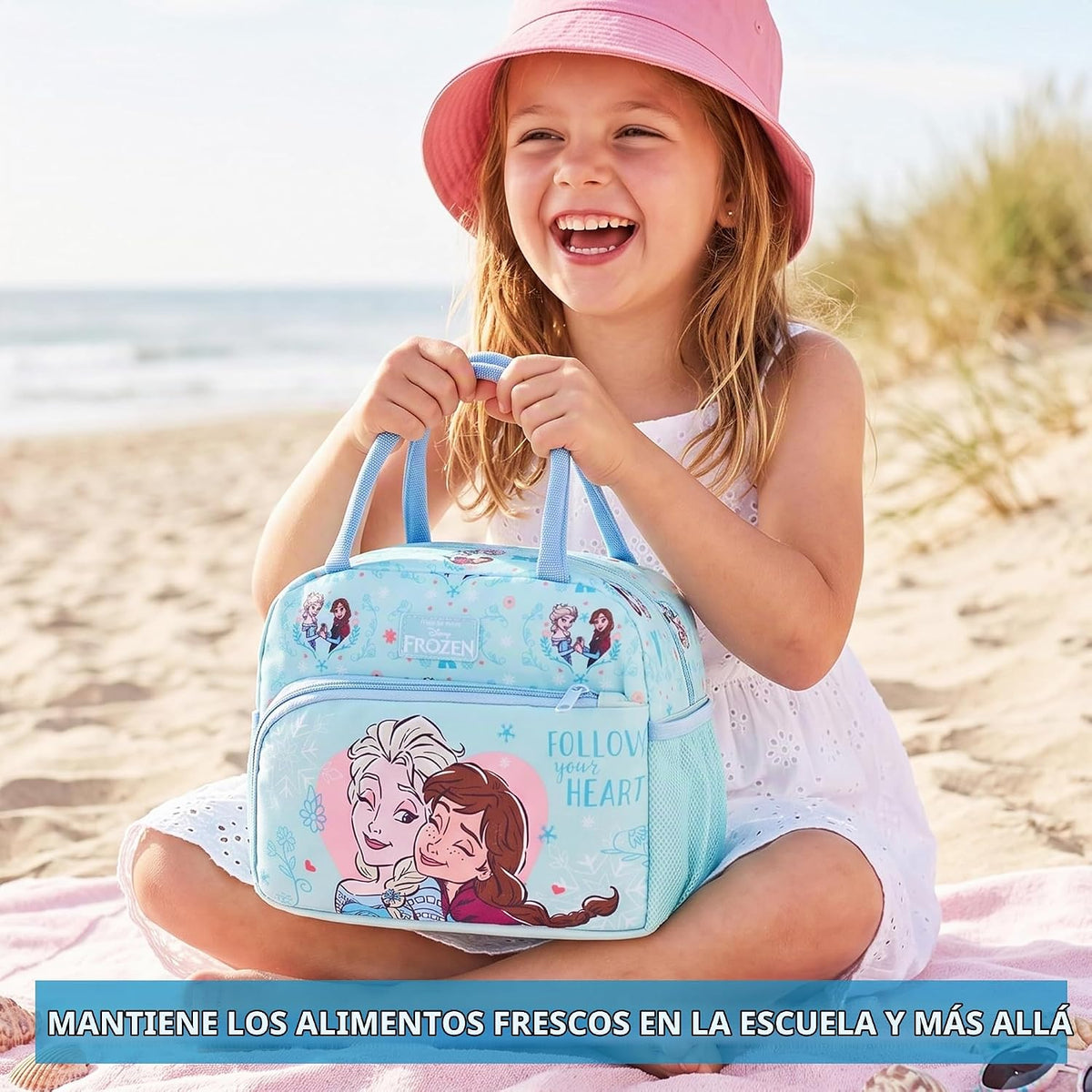 Get Trend Disney Frozen Girls Bolsa de almuerzo con aislamiento, út...