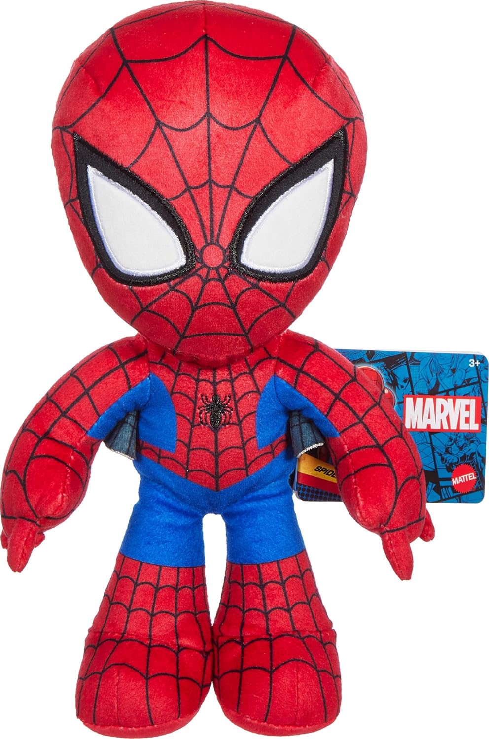 Mattel Marvel - Figura de personaje de felpa, muñeco suave de Spide...