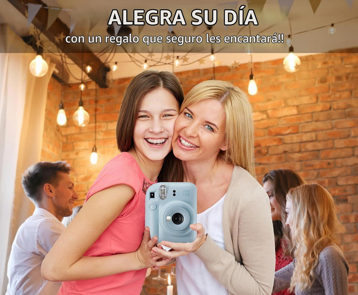 Fujifilm Instax Mini 12 - Cámara de película instantánea lila púrpu...