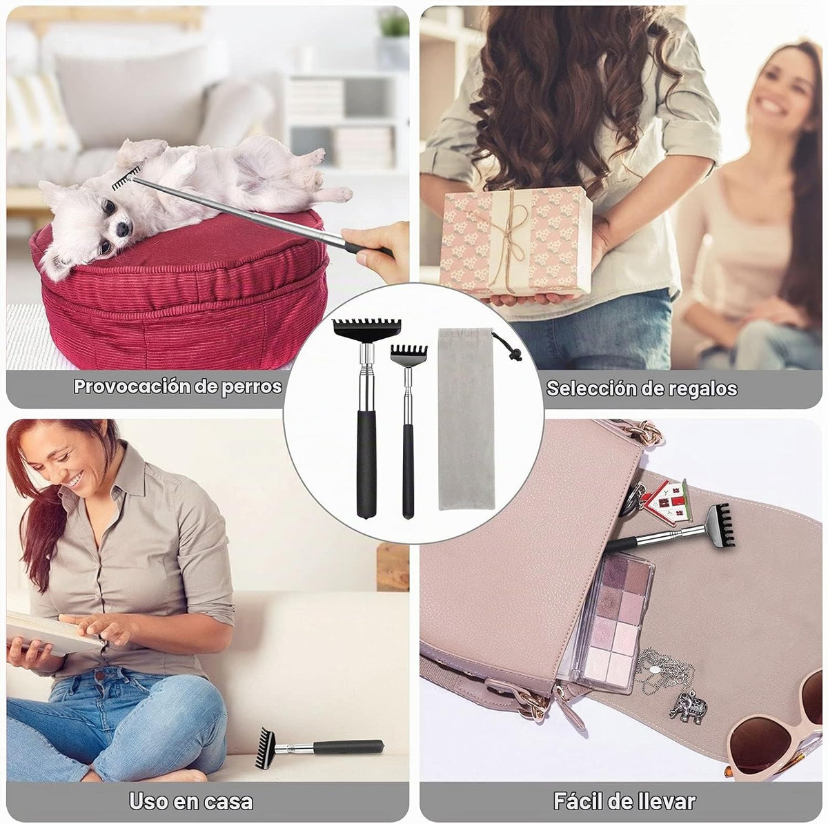 Juego de rascadores de espalda de gran tamaño, paquete de 2 herrami...