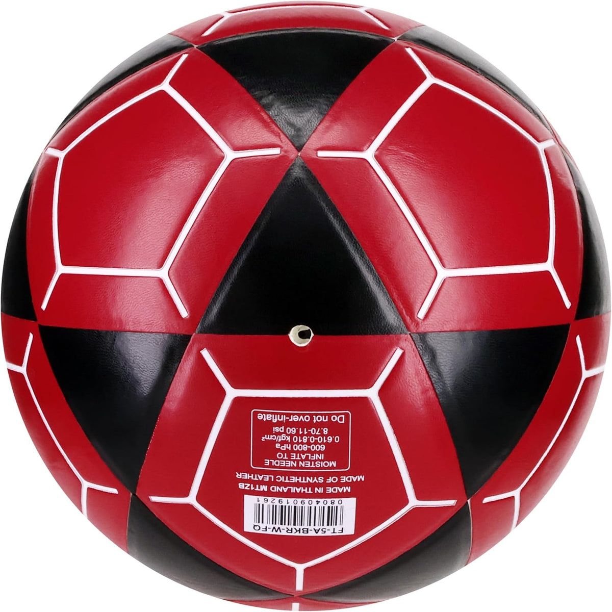 Mikasa FT5A-BKR-W Goal Master - Balón de fútbol, negro\/rojo, talla...