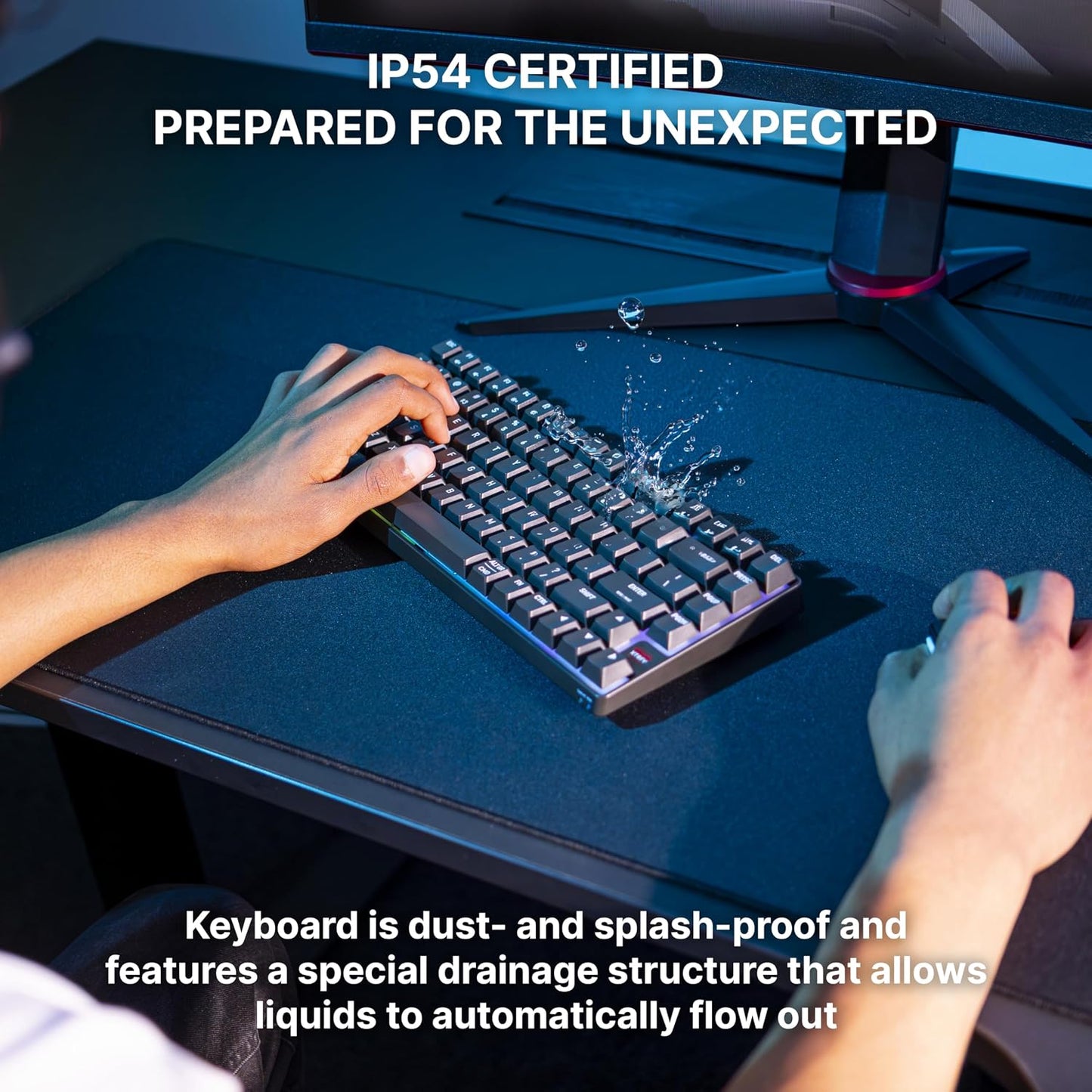 CHERRY XTRFY K33 - Teclado compacto inalámbrico, 75% Mem-chanical p...