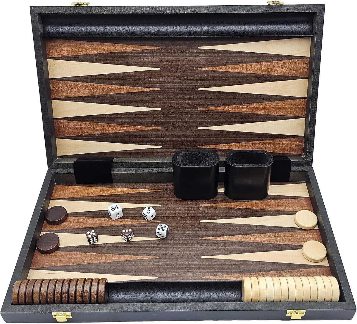 Juegos de backgammon de 15 pulgadas con tablero plegable, juego gra...