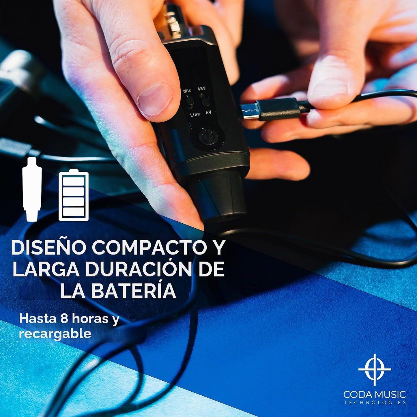 AirSync - Transmisor y receptor inalámbrico XLR, sistema de micrófo...