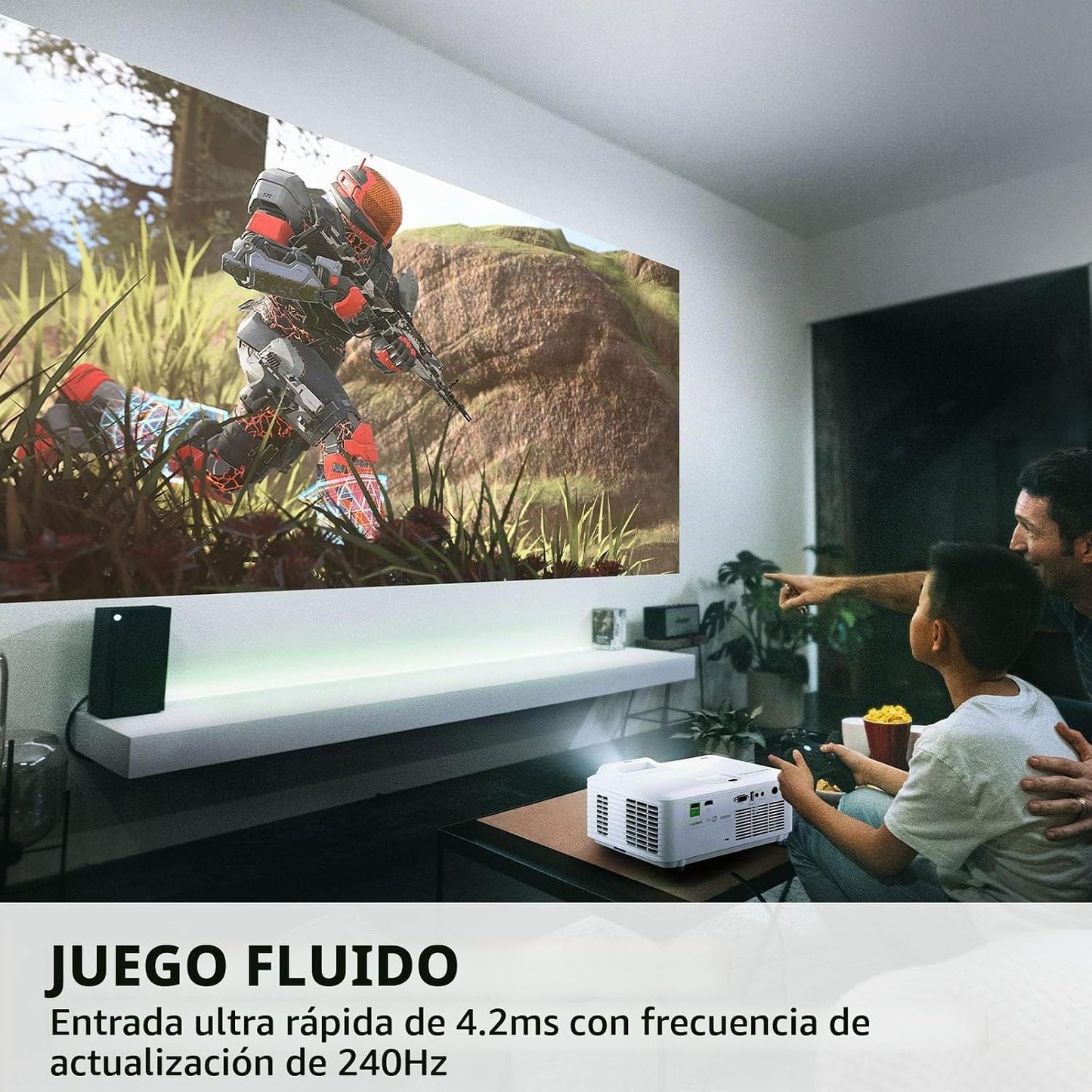 ViewSonic LX700-4K UHD Proyector Láser de 3500 Lúmenes Diseñado par...