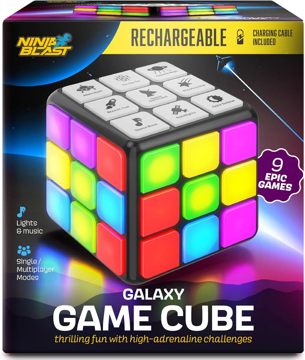 Ninja Blast - Cubo de actividades recargable para juegos \u2013 Jug...