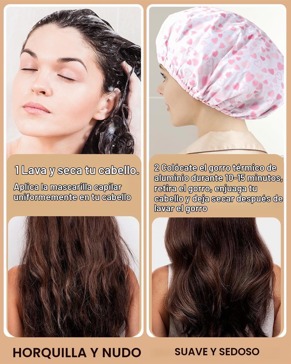 YIZIJIZI 2 Piezas Gorro Térmico para Acondicionamiento Profundo, Go...